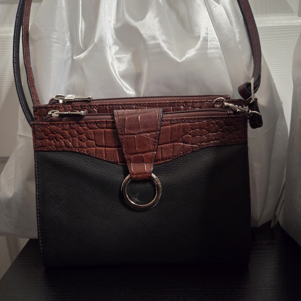 Jack George Embossed Leather Crossbody